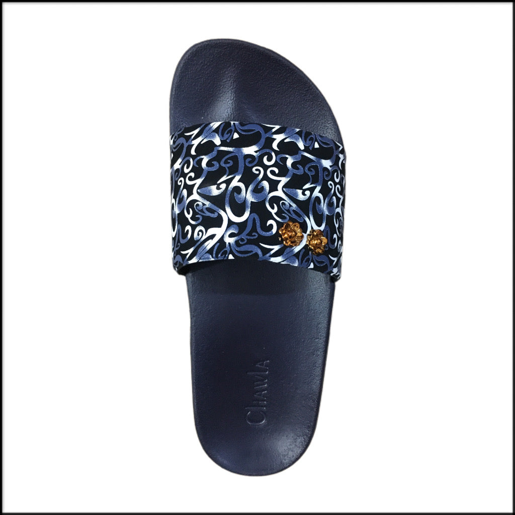 Navy Blue Adjustable Strap Sandals – Comfortable & Durable Footwear