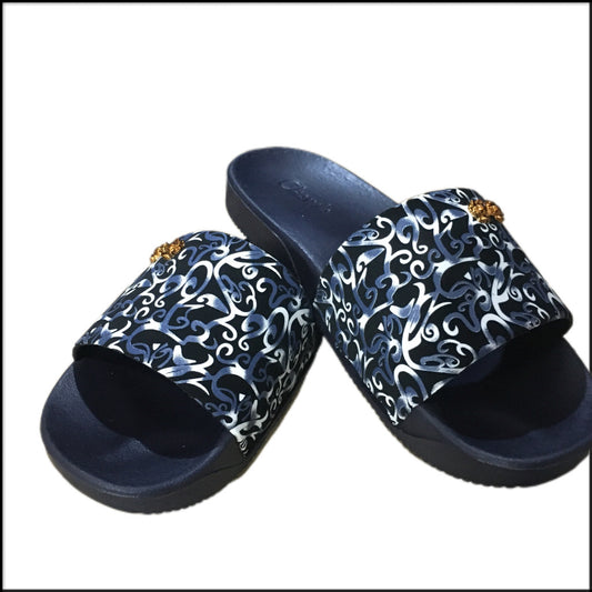 Navy Blue Adjustable Strap Sandals – Comfortable & Durable Footwear