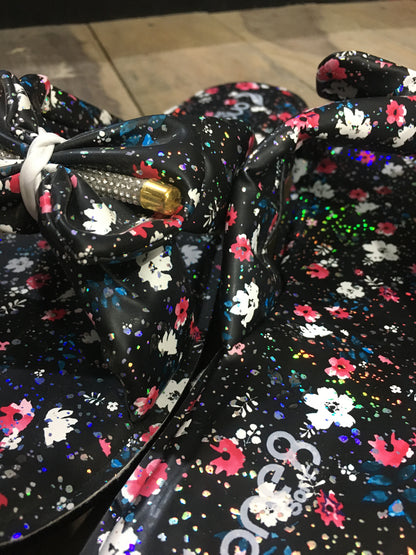 Women’s Floral Bow Slip-On Sandals – Stylish & Comfortable